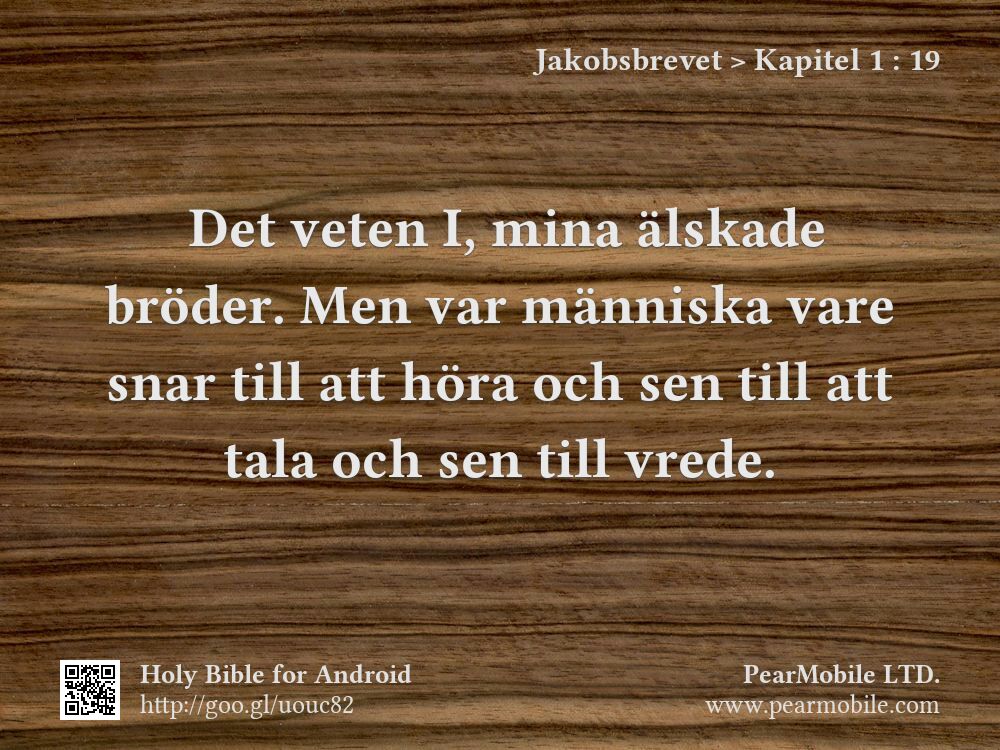Jakobsbrevet, Kapitel 1:19